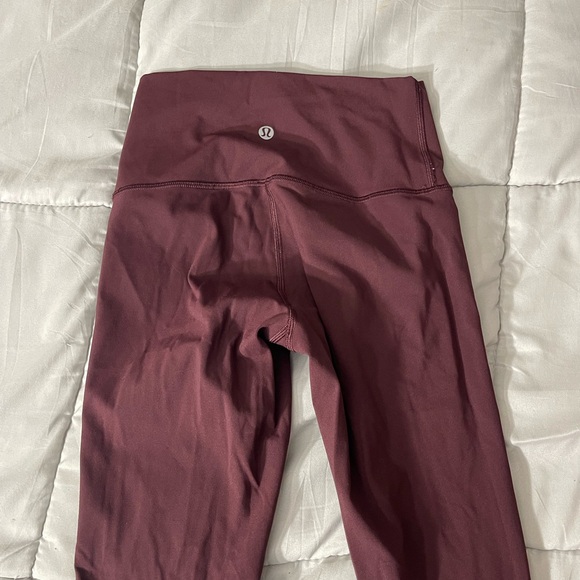 lululemon size small maroon leggings - Picture 2 of 2